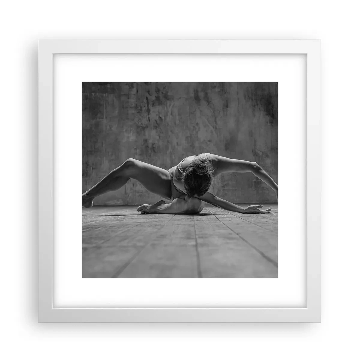 Póster en marco blanco - Simetría encontrada - 30x30 cm