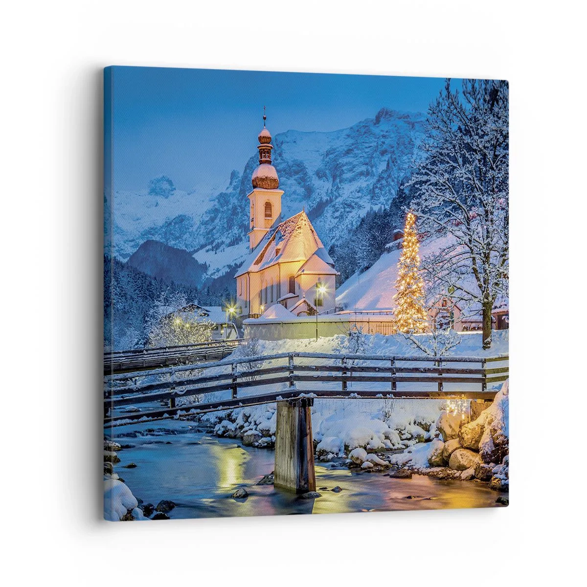 Cuadro sobre lienzo - Impresión de Imagen - El espíritu de la Navidad - 30x30 cm