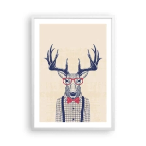 Póster en marco blanco - Una extravagancia lúdica - 50x70 cm