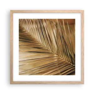 Póster en marco roble claro - Una columnata natural - 40x40 cm