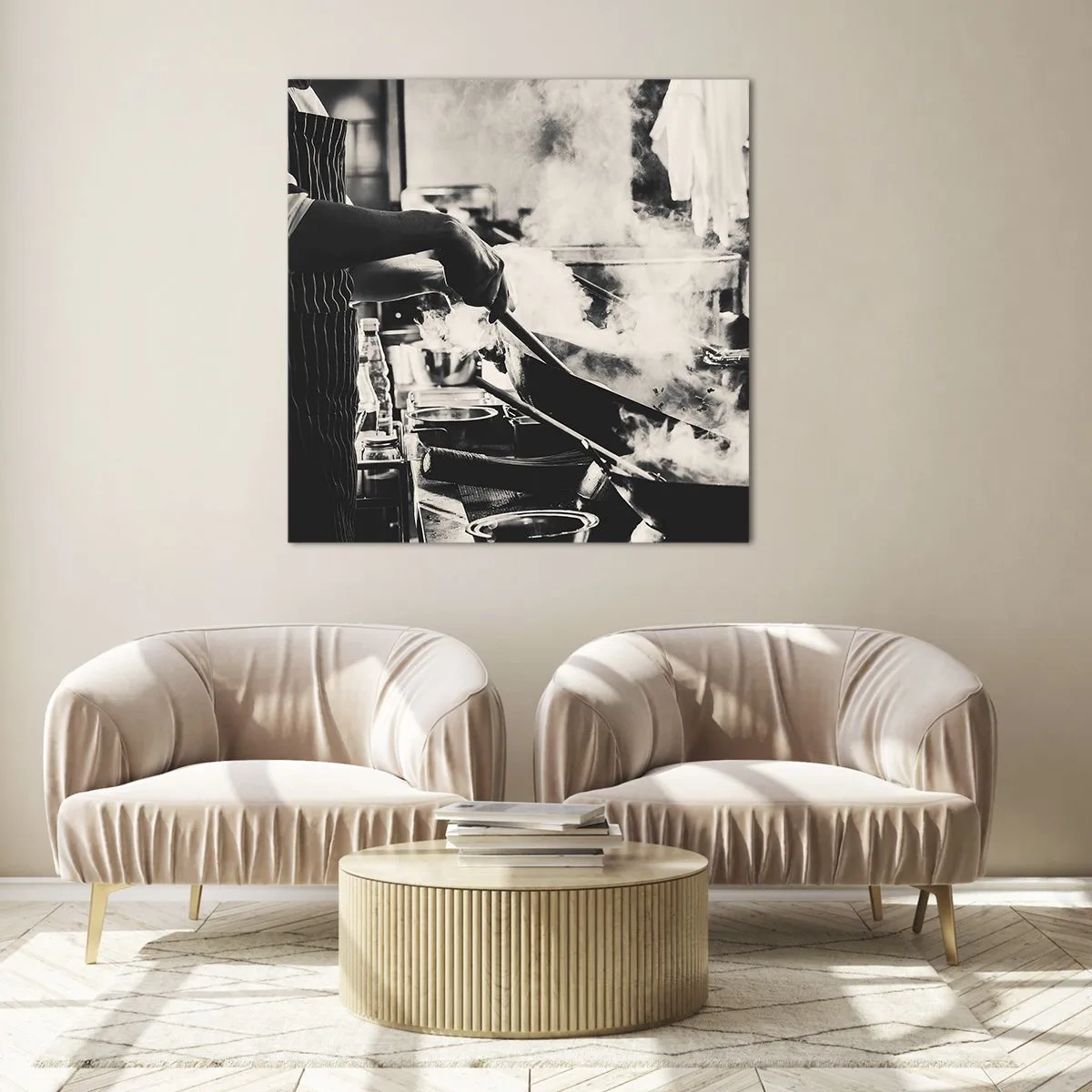 Cuadro sobre vidrio - Impresiones sobre Vidrio - Alquimia de sabores - 70x70 cm