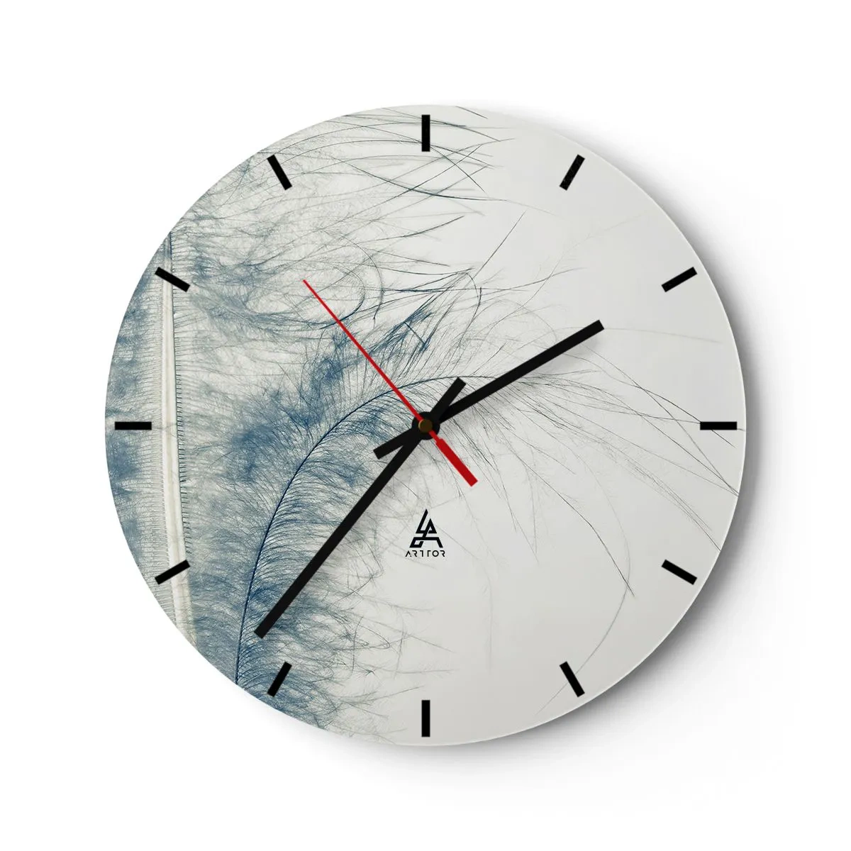 Reloj de pared - Reloj de vidrio - Susurro de la naturaleza - 40x40 cm