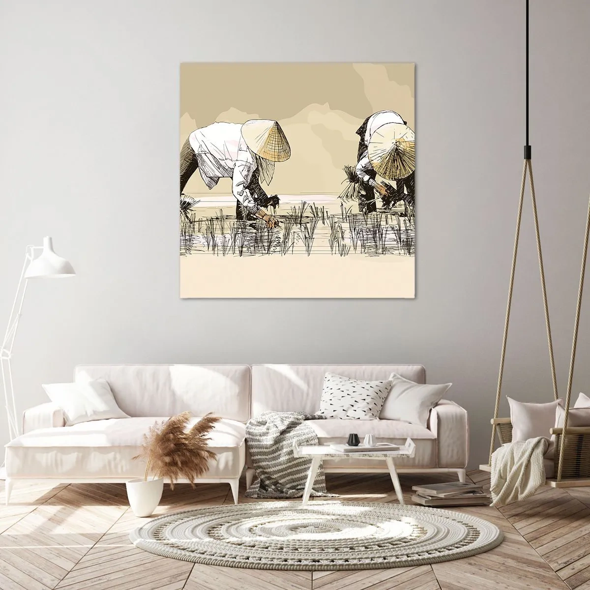 Cuadro sobre lienzo - Impresión de Imagen - De una cosecha exitosa - 60x60 cm