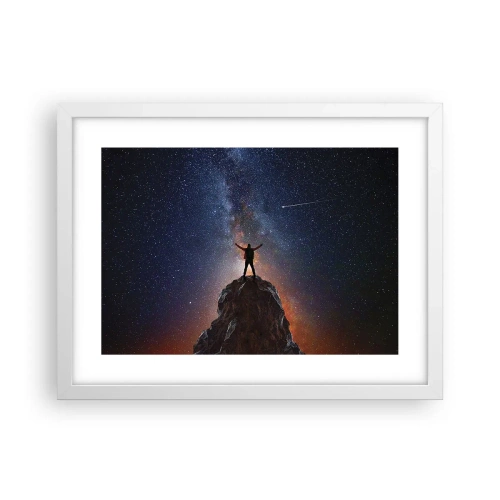 Póster en marco blanco - ¡El poder está conmigo! - 40x30 cm