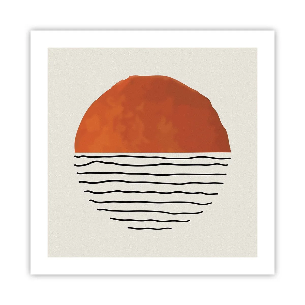 Póster - En un ambiente japonés - 50x50 cm