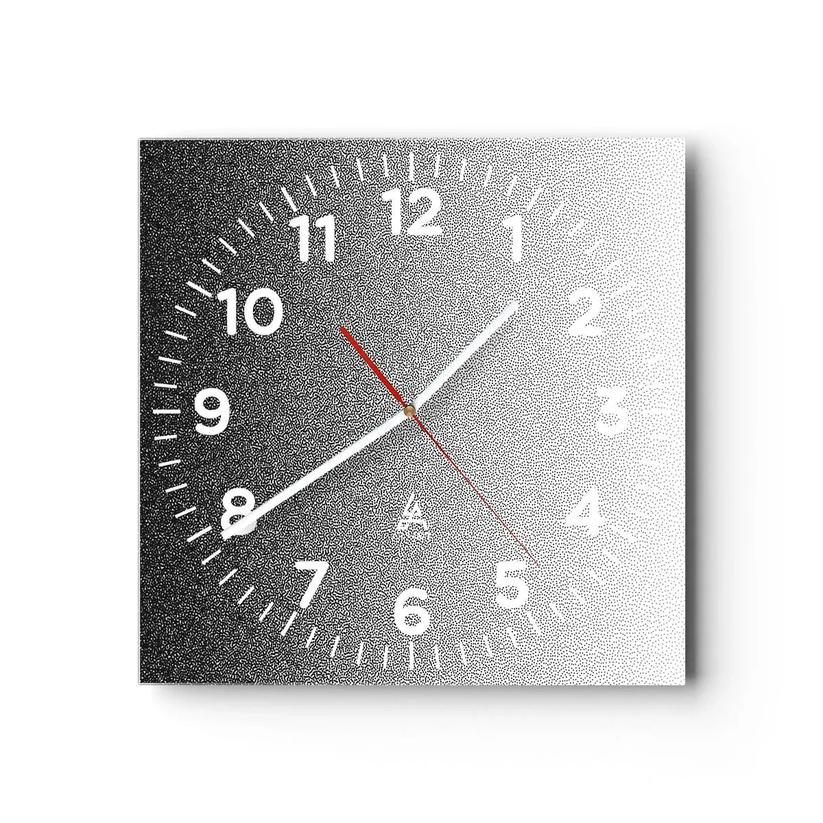Reloj de pared - Reloj de vidrio - Hacia la luz - 40x40 cm