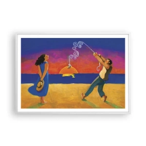 Póster en marco blanco - Mucho más que una estrella del cielo - 100x70 cm