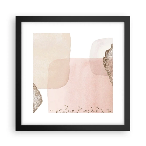 Póster en marco negro - Una mirada a través del color - 30x30 cm