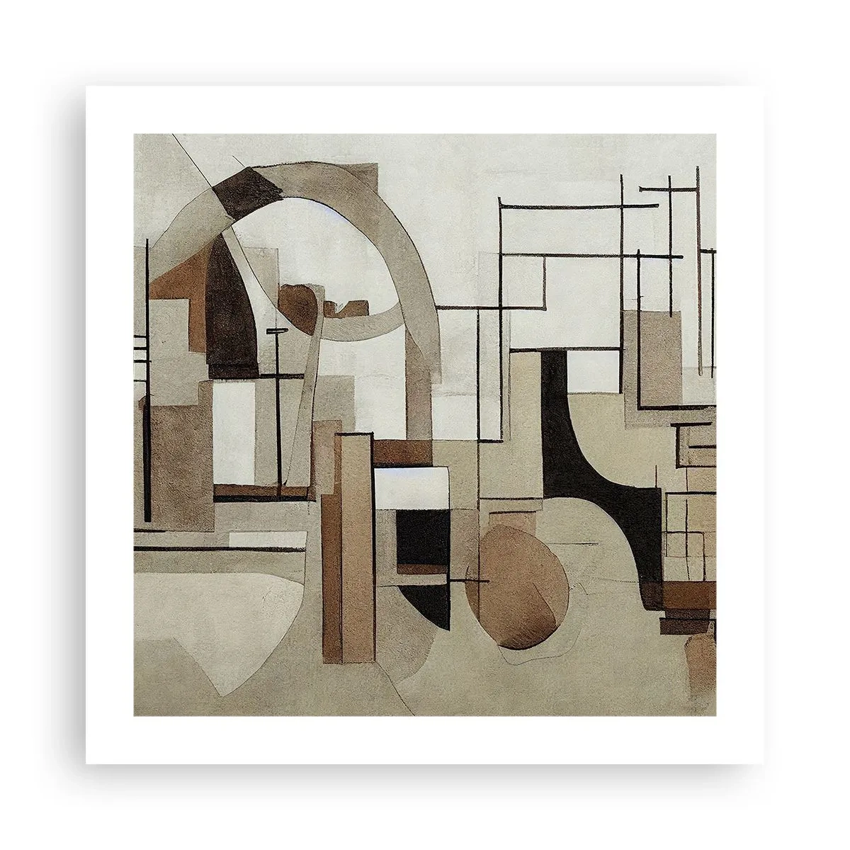 Póster - Paisaje urbano 2.0 - 50x50 cm