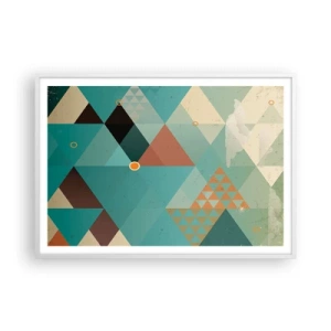 Póster en marco blanco - Uno para todos y todos para uno - 100x70 cm