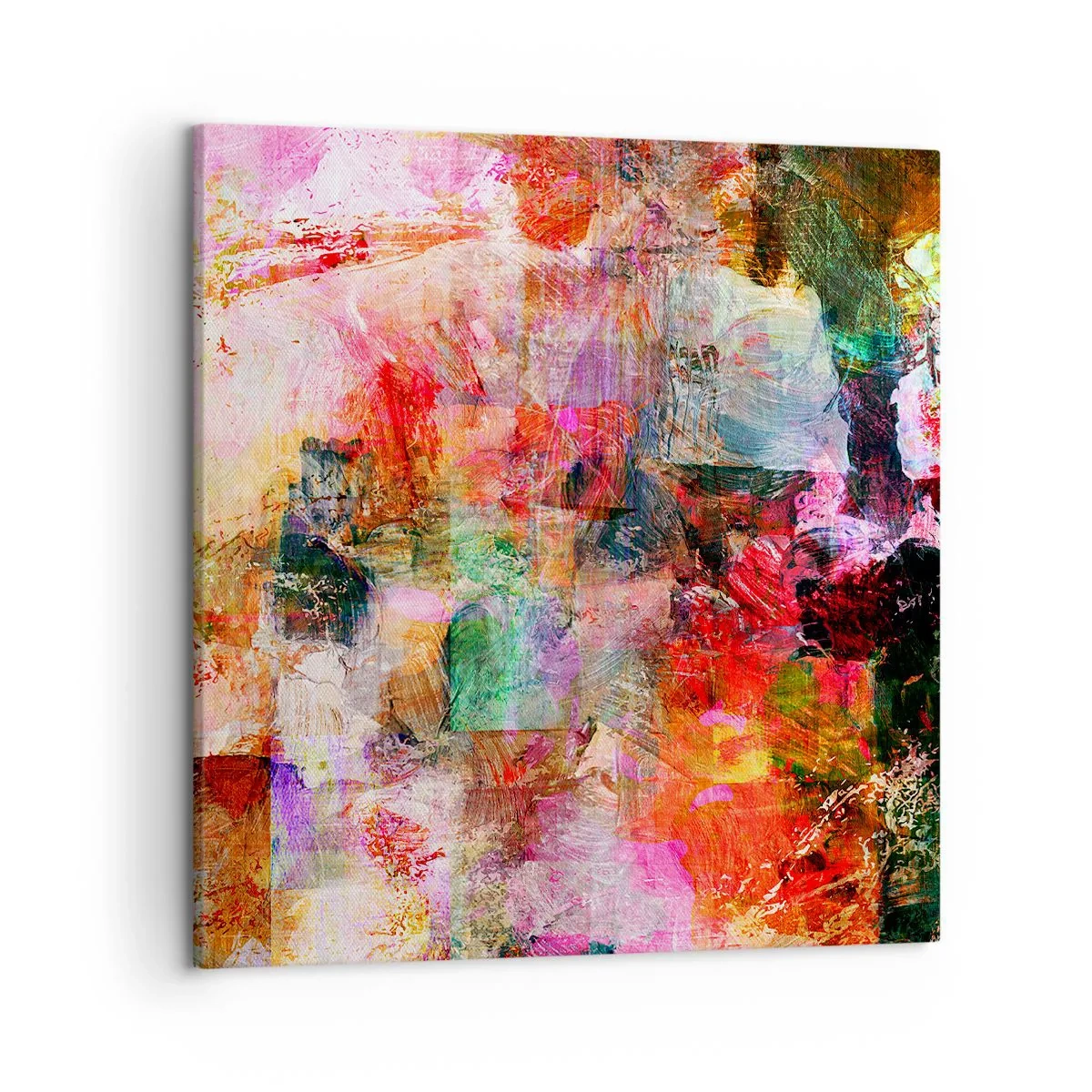 Cuadro sobre lienzo - Impresión de Imagen - Un viaje a través del rosa - 50x50 cm