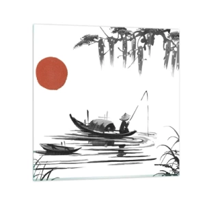 Cuadro sobre vidrio - Impresiones sobre Vidrio - Una tarde asiática - 50x50 cm
