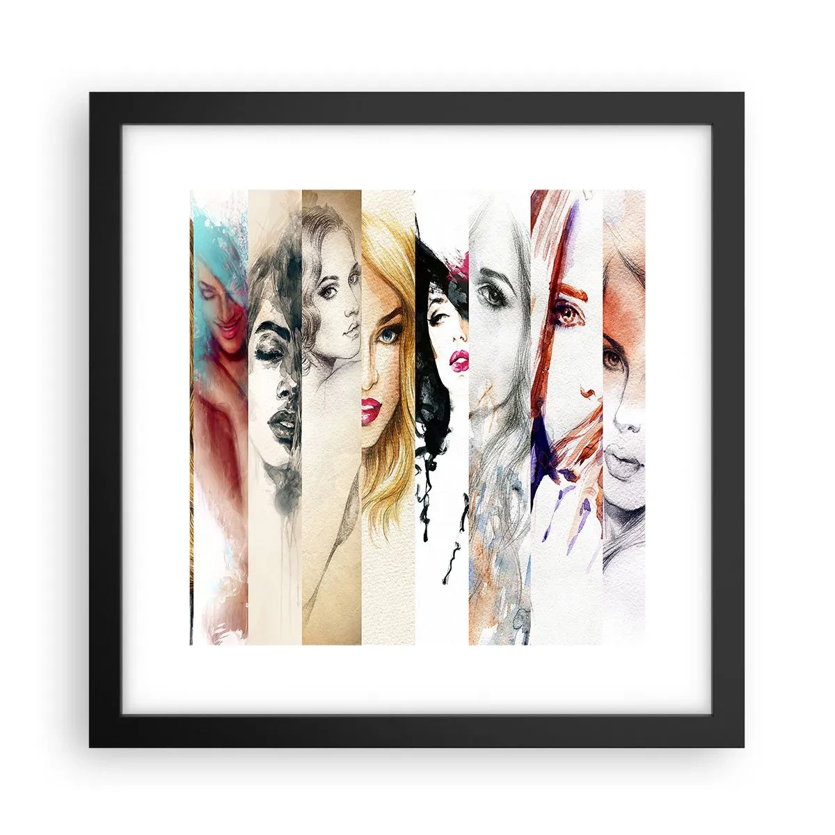 Póster en marco negro - Y siempre eres tú - 30x30 cm