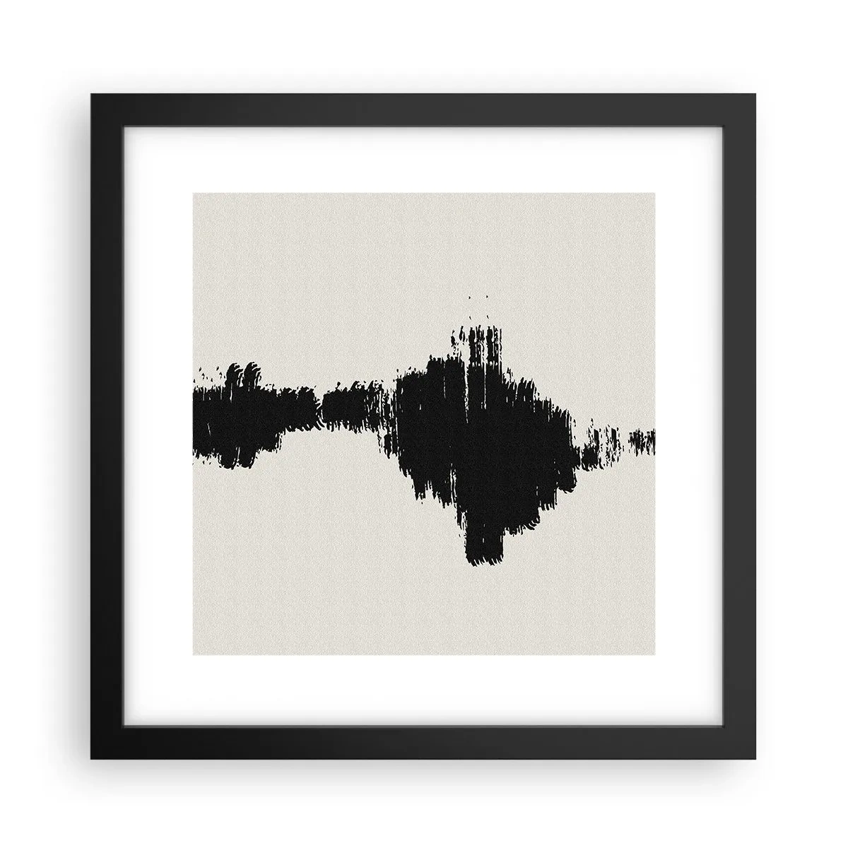 Póster en marco negro - Vibraciones de la imaginación - 30x30 cm