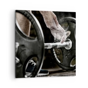 Cuadro sobre lienzo - Impresión de Imagen - ¡Reto aceptado! - 50x50 cm