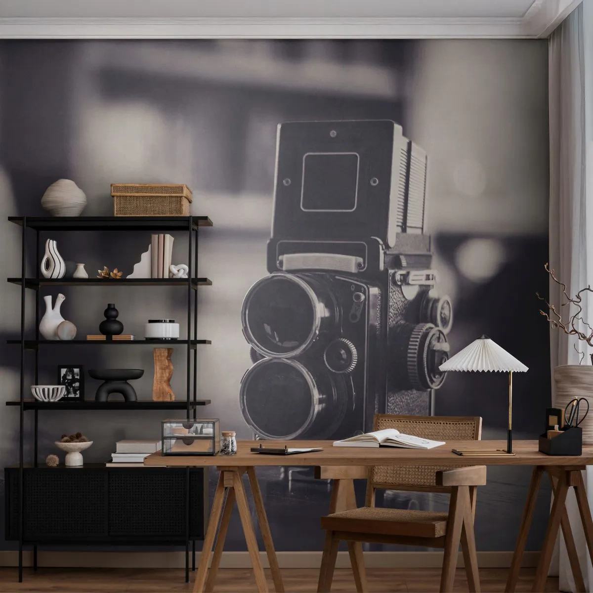 Fotomural Autadhesivo Deluxe Sticker - La magia de la fotografía antigua - Retro, Cámara, Vintage - 250x175 cm