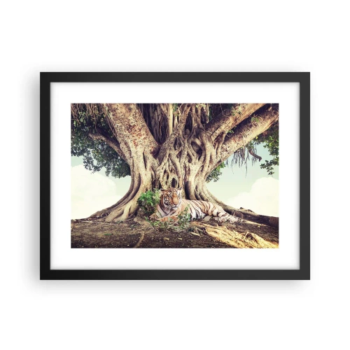 Póster en marco negro - Una visión desde el Génesis - 40x30 cm