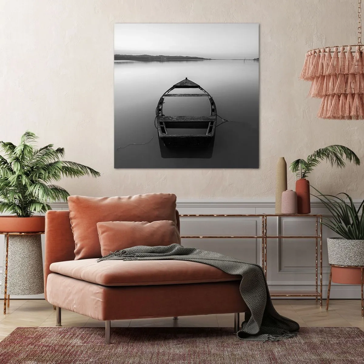 Cuadro sobre lienzo - Impresión de Imagen - Anhelo y melancolía - 60x60 cm