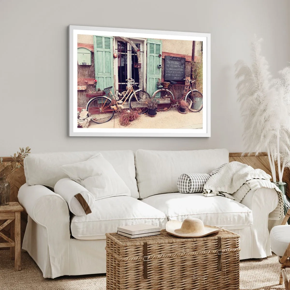 Póster en marco blanco - La vida rural - 100x70 cm