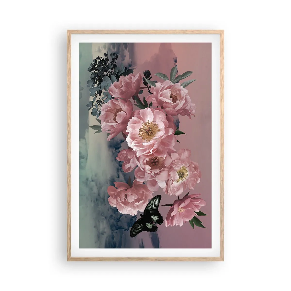 Póster en marco roble claro - La cúspide del romance - 61x91 cm