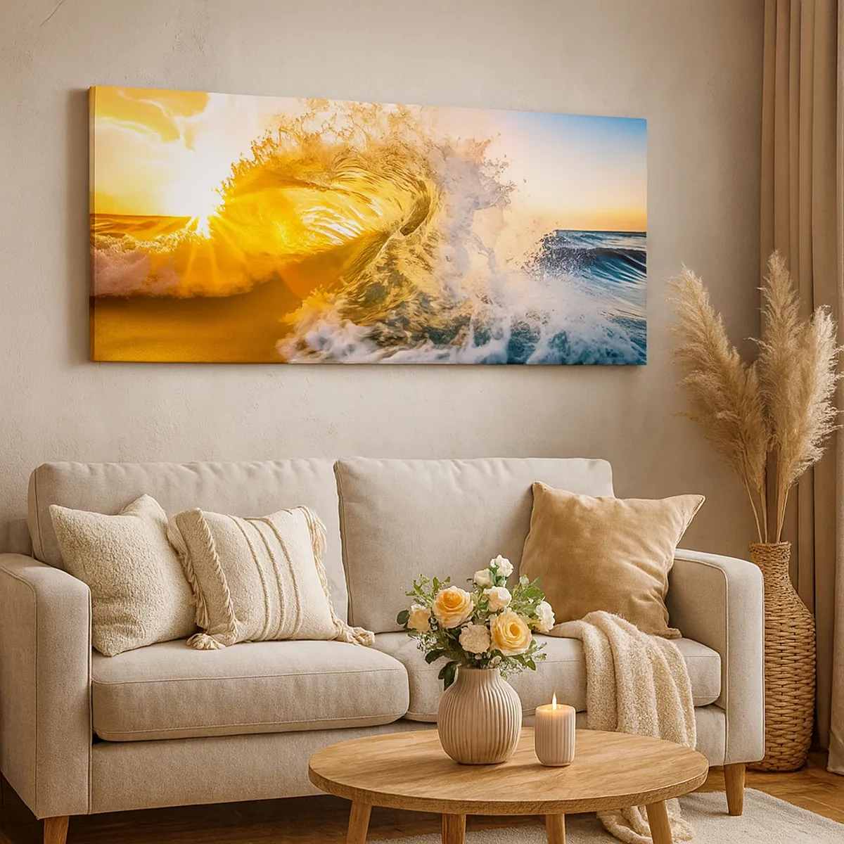 Cuadro sobre lienzo - Impresión de Imagen - Jugando en la arena - 30x30 cm