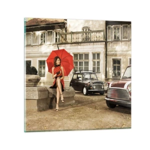 Cuadro sobre vidrio - Impresiones sobre Vidrio - Un mini viaje sentimental - 30x30 cm