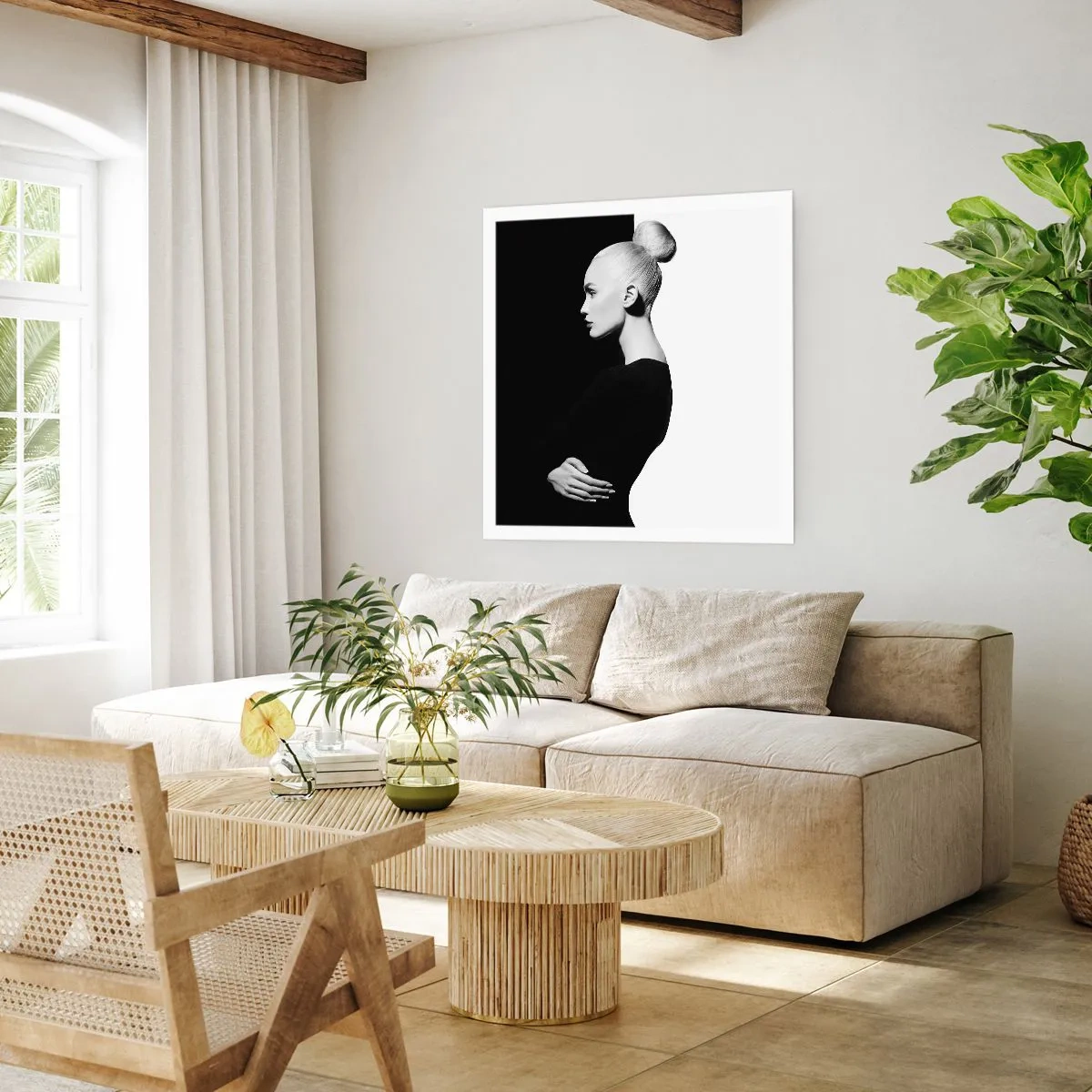 Póster - Simplemente femenina - 40x40 cm