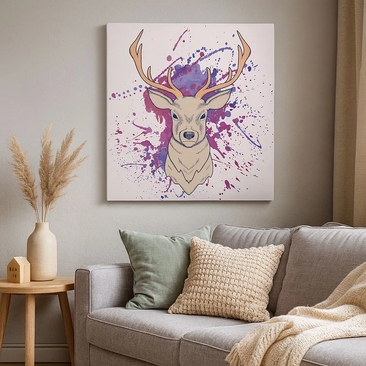 Cuadro sobre lienzo - Impresión de Imagen - Valor y equilibrio - 30x30 cm