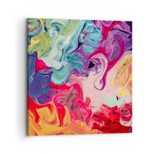 Cuadro sobre lienzo - Impresión de Imagen - El nacimiento de los colores - 70x70 cm