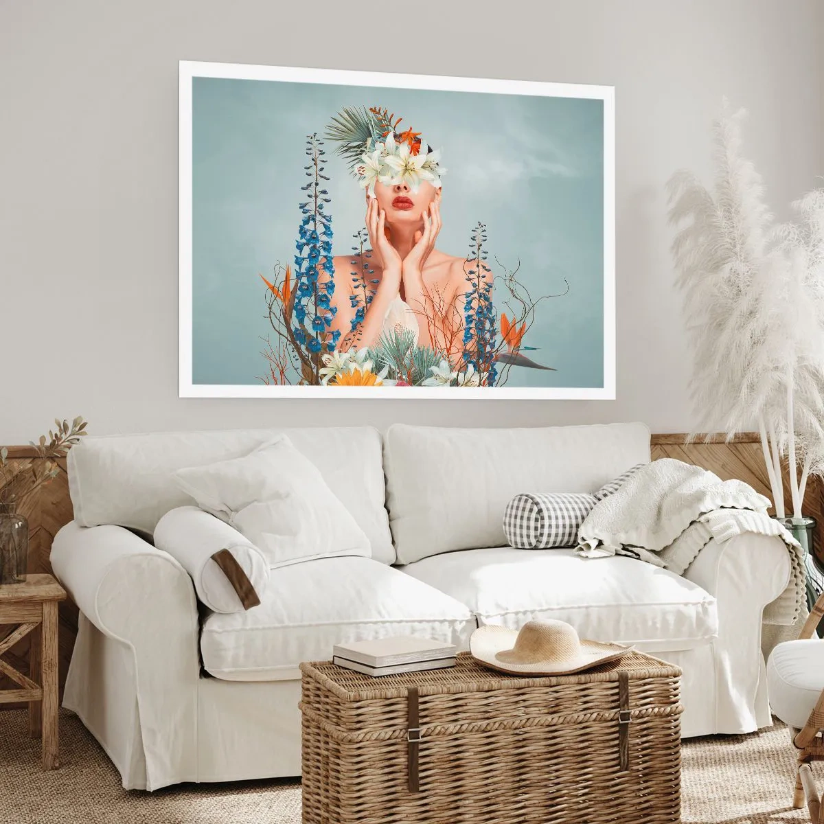 Póster - Mujer-flor - 50x40 cm
