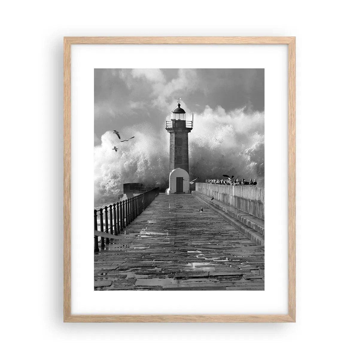 Póster en marco roble claro - Audaz - 40x50 cm