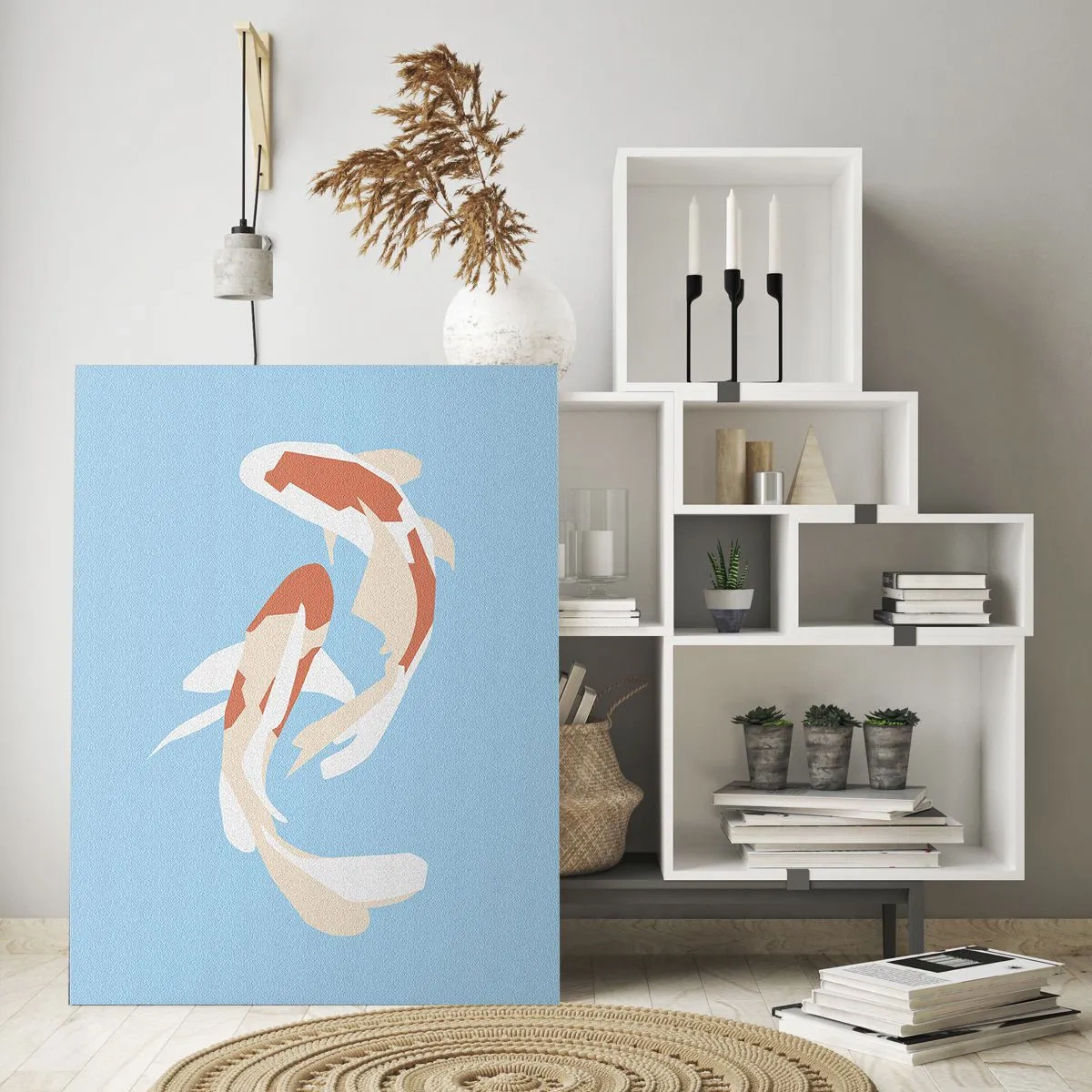 Cuadro sobre vidrio - Impresiones sobre Vidrio - Natación sincronizada espontánea - 80x120 cm