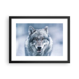 Póster en marco negro - ¿Aceptarás el reto? - 40x30 cm