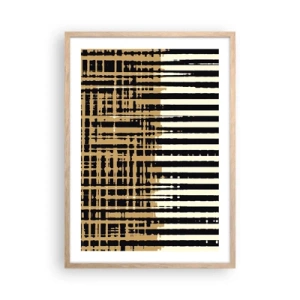 Póster en marco roble claro - Abstracción arquitectónica - 50x70 cm