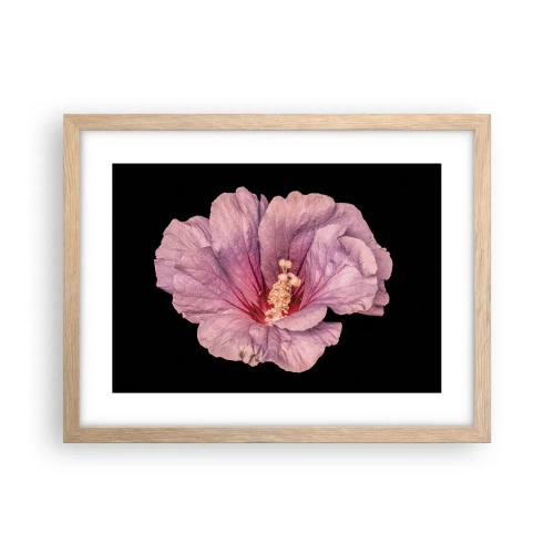 Póster en marco roble claro - Directo al corazón - 40x30 cm