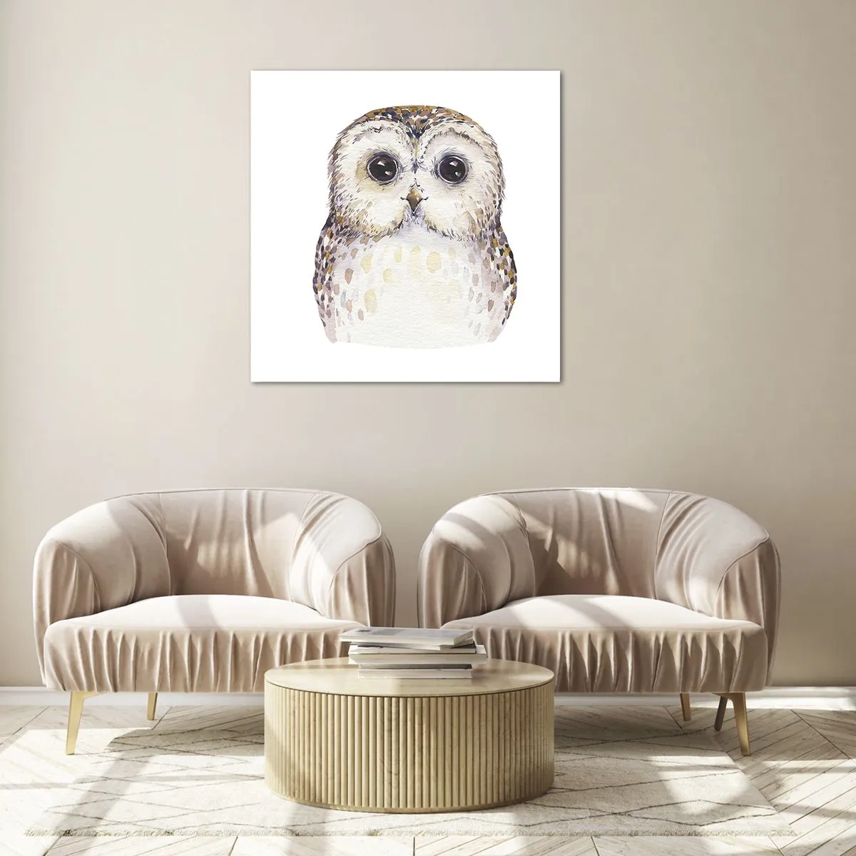 Cuadro sobre vidrio - Impresiones sobre Vidrio - Mírame a los ojos - 50x50 cm