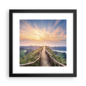 Póster en marco negro - Cerca del cielo - 30x30 cm