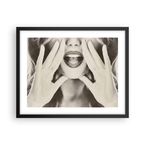 Póster en marco negro - ¡Ya estoy en camino! - 50x40 cm