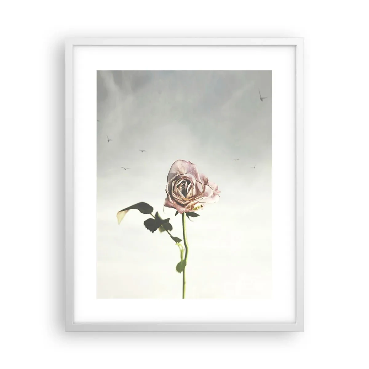 Póster en marco blanco - Bienvenida a la primavera - 40x50 cm