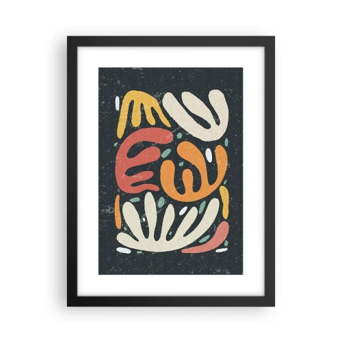 Póster en marco negro - Composición - Estoy a punto de atraparte - 30x40 cm