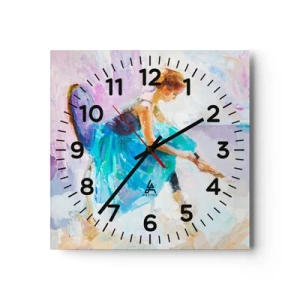 Reloj de pared - Reloj de vidrio - Gracia indescriptible, encanto sutil - 30x30 cm