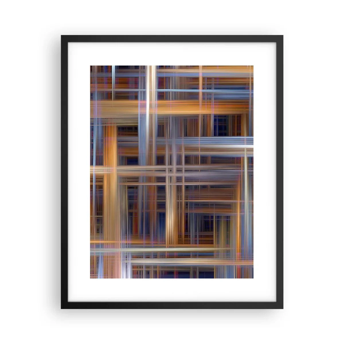 Póster en marco negro - Tejido de luz - 40x50 cm