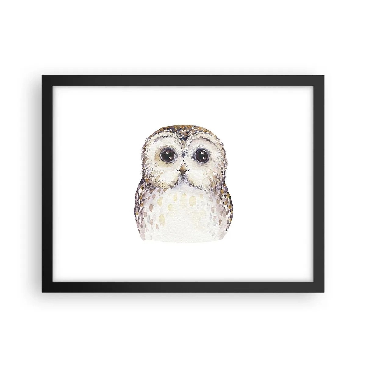 Póster en marco negro - Mírame a los ojos - 40x30 cm