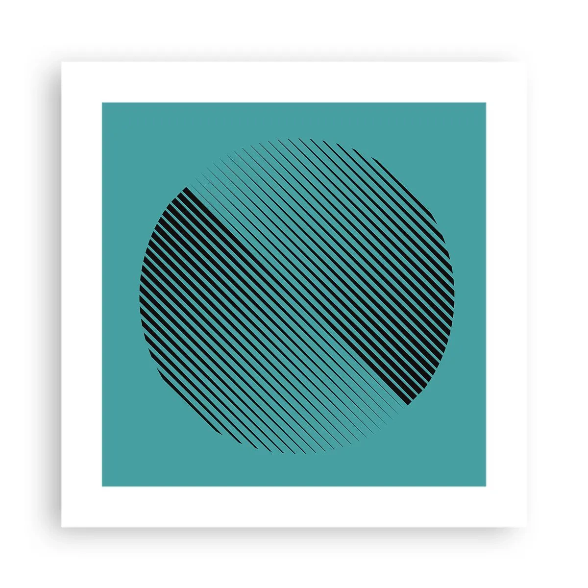 Póster - El círculo: una variación geométrica - 40x40 cm