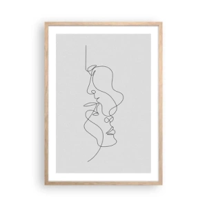 Póster en marco roble claro - El calor de los deseos lúgubres - 50x70 cm