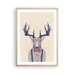 Póster en marco roble claro - Una extravagancia lúdica - 50x70 cm