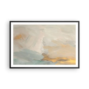 Póster en marco negro - Abstracción - una tierra de dulzura - 91x61 cm