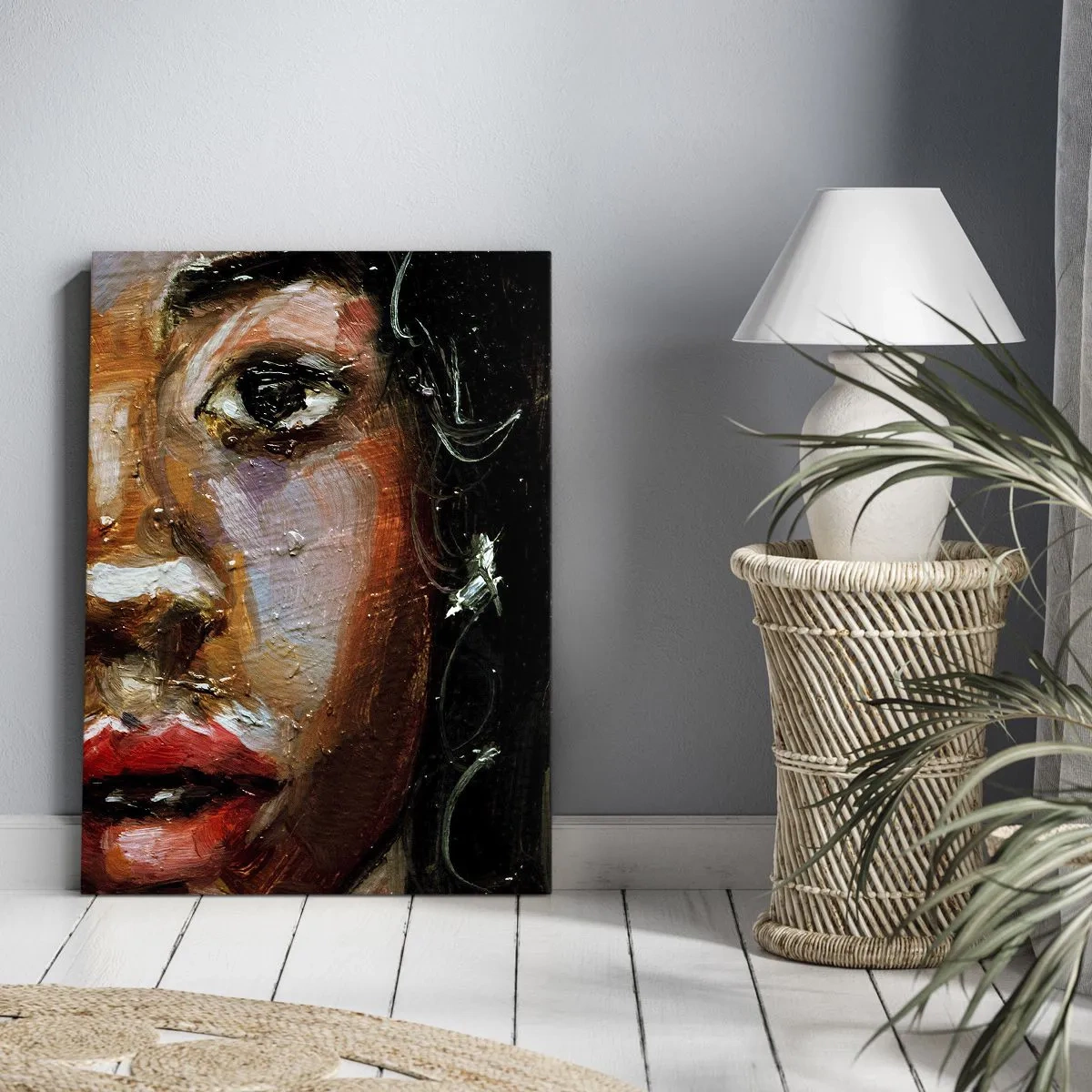Cuadro sobre lienzo - Impresión de Imagen - La mitad de mi ser - 65x120 cm