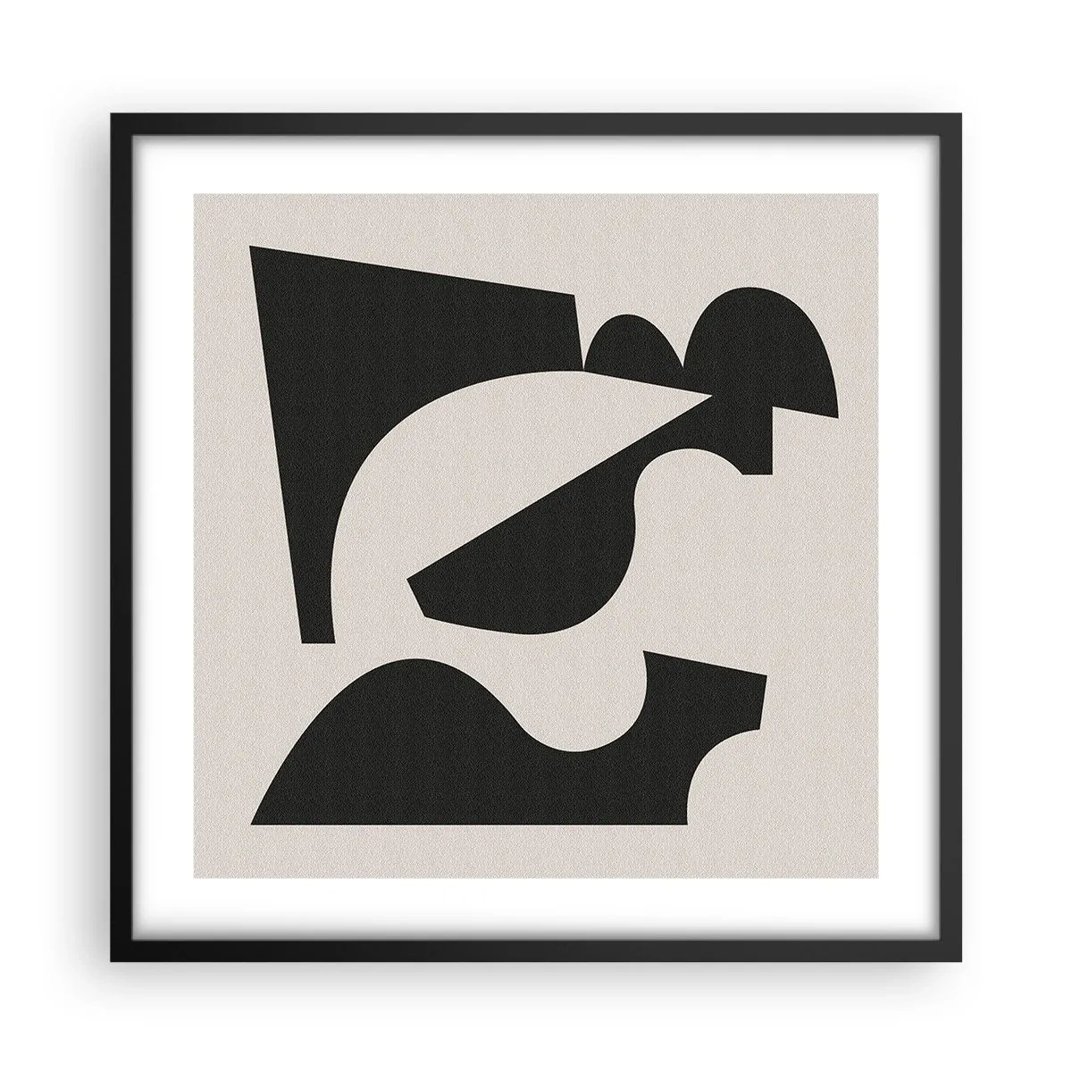 Póster en marco negro - Para automontaje - 50x50 cm