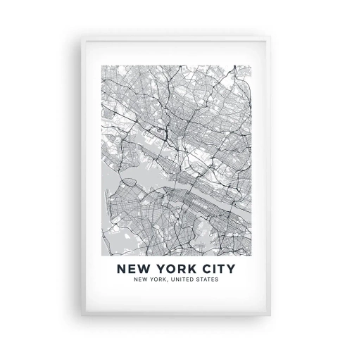 Póster en marco blanco - Anatomía de una metrópolis - 61x91 cm